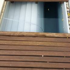 Remplacement d&#039;un tablier de volet et fixations sur piscine 14m x 7m