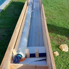 Remplacement d&#039;un tablier de volet et fixations sur piscine 14m x 7m